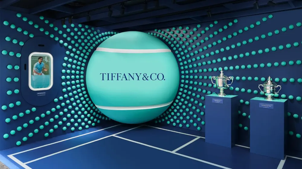 Tiffany & Co. возвращается на US Open с поп-апом и трофеями