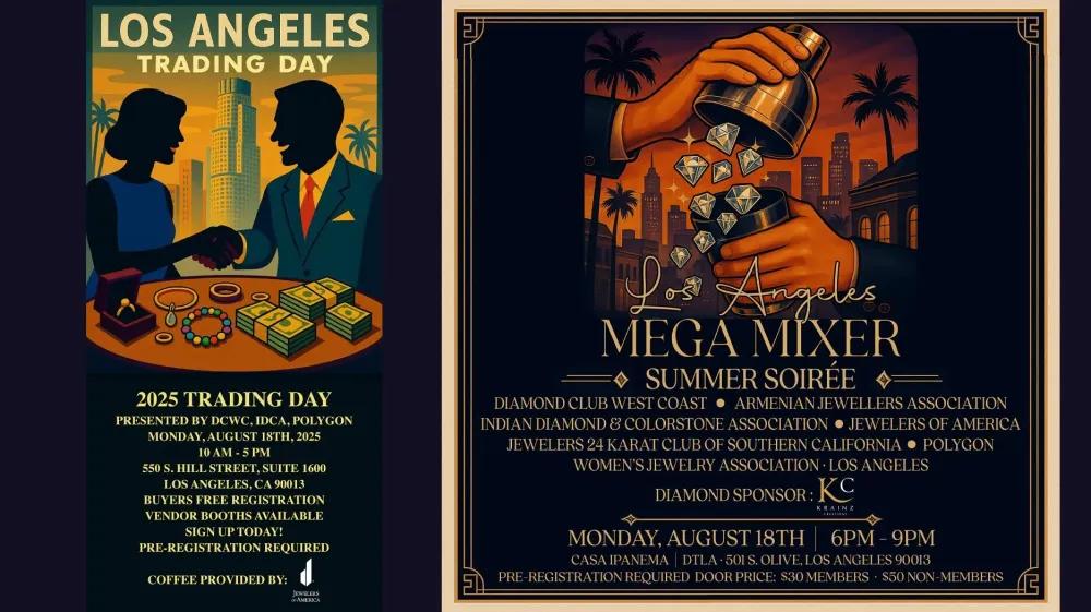 Торговый день и вечерний миксер для ювелиров в Лос-Анджелесе
